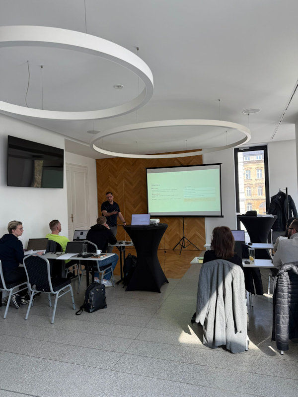 AI workshop — účastníci pracují